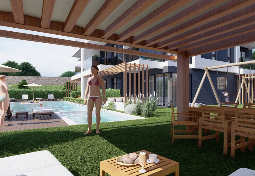 Luxury 1+1 Apartment with Sea and Mountain Views, Alanya - Demirtas