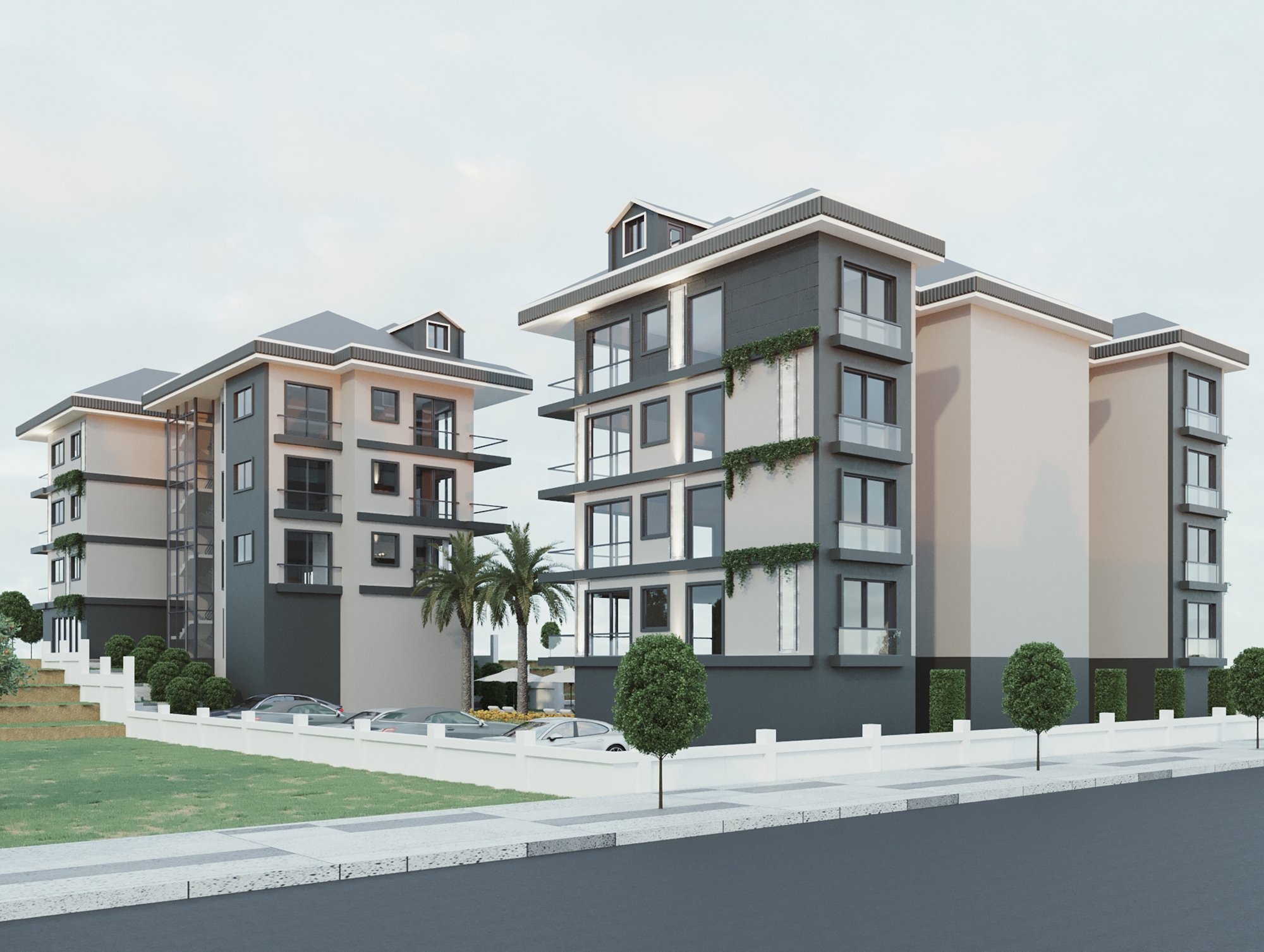 Luxuriöses 1+1 Apartment mit Bergblick in Payallar