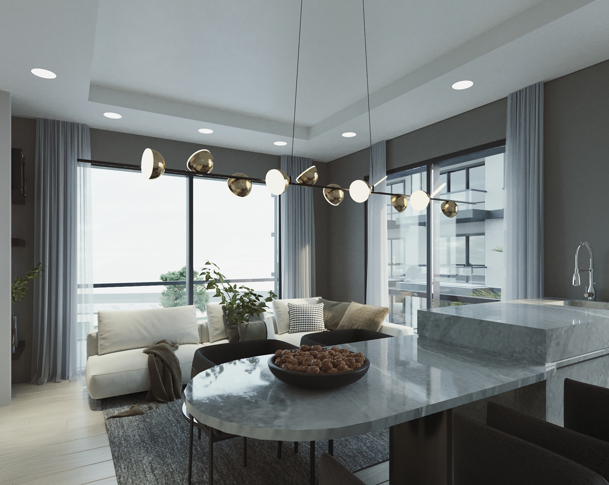 Luxuriöses 1+1 Apartment mit Bergblick in Payallar