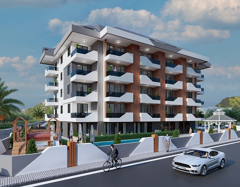 Project under construction in Payallar-Alanya area