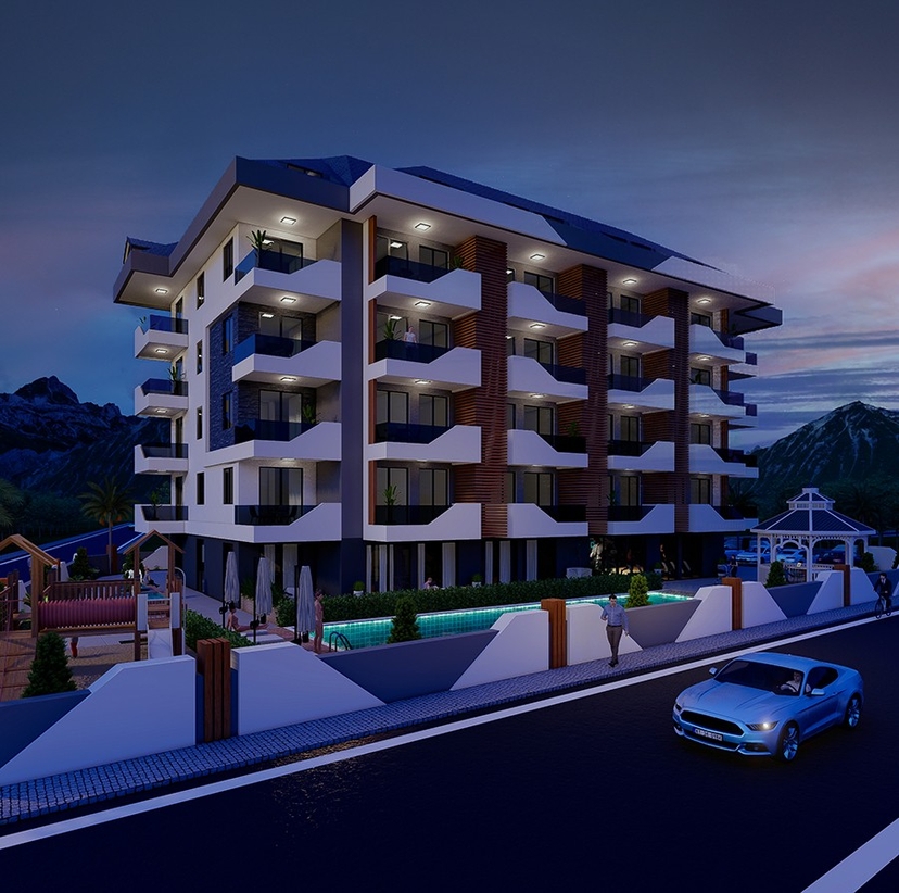 Project under construction in Payallar-Alanya area