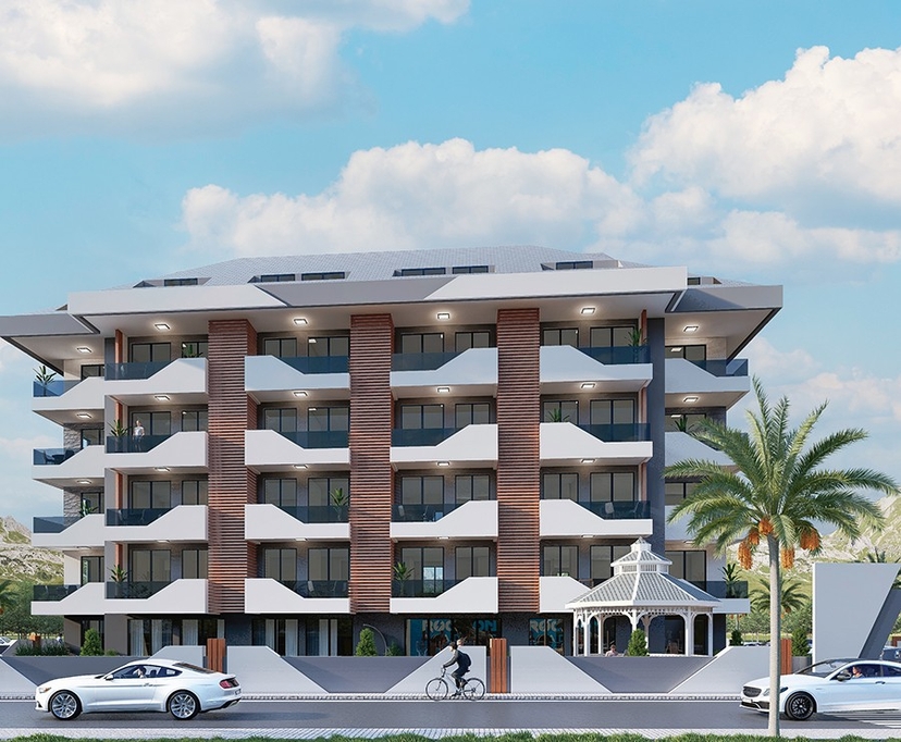 Project under construction in Payallar-Alanya area