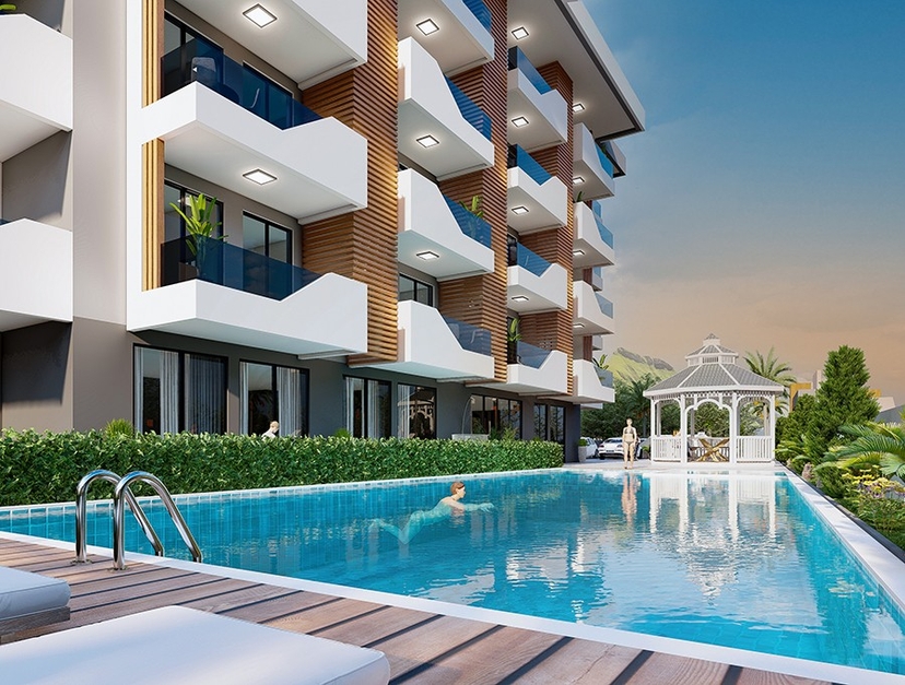 Project under construction in Payallar-Alanya area