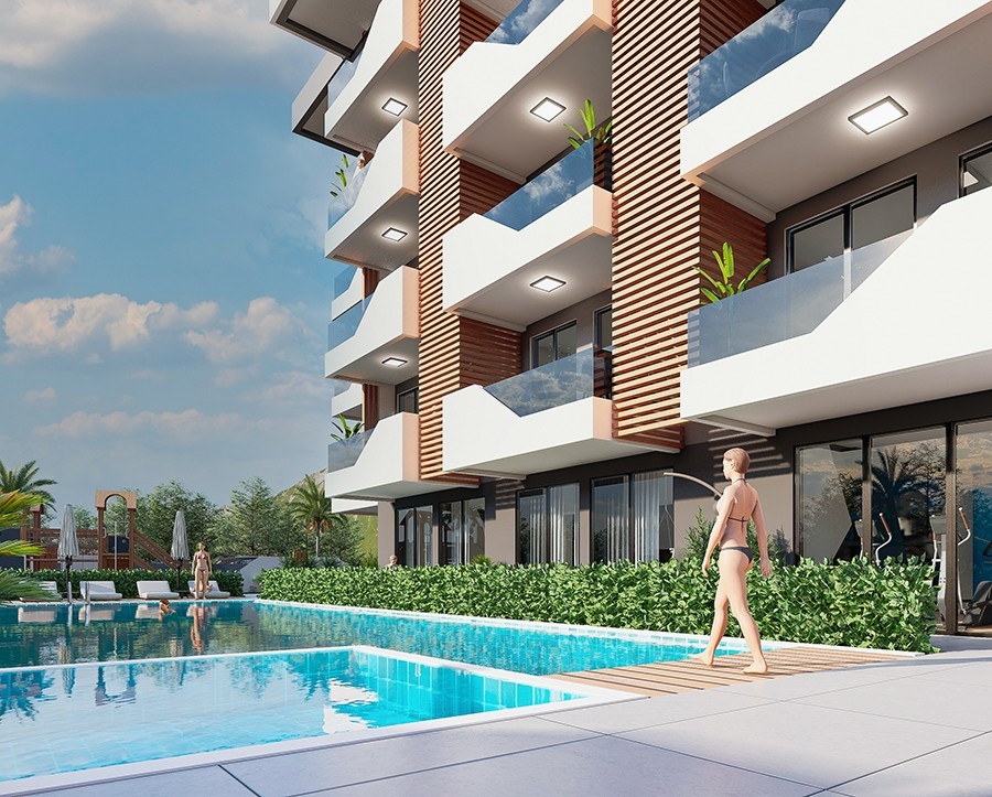 Project under construction in Payallar-Alanya area