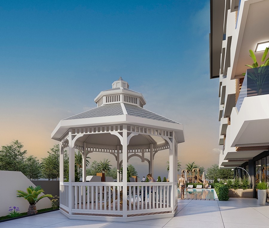 Project under construction in Payallar-Alanya area