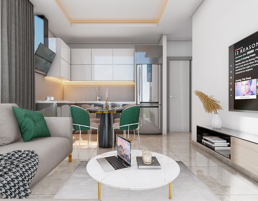 Project under construction in Payallar-Alanya area