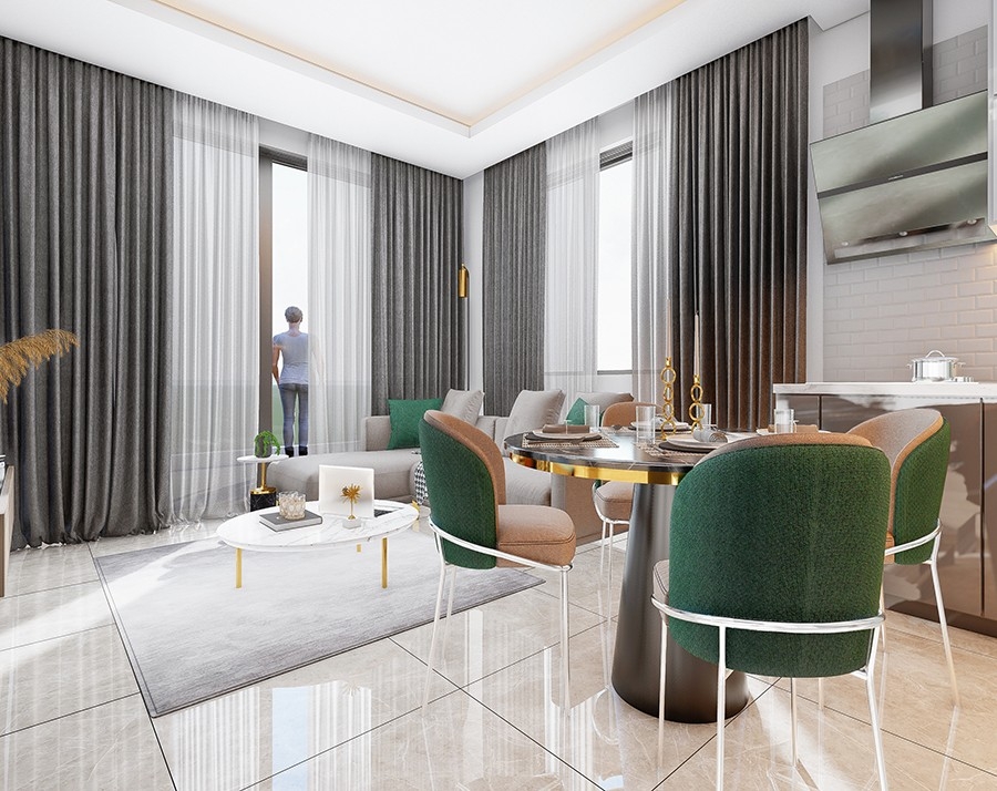 Project under construction in Payallar-Alanya area