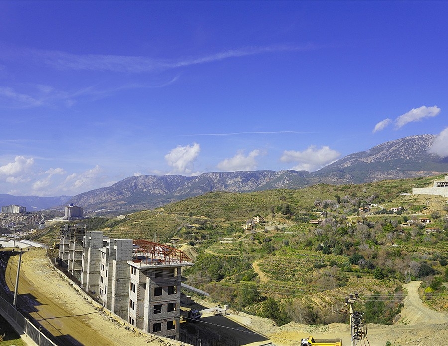 Lyxig 3+1 Villa med utsikt över slott och berg, Alanya - Kargicak