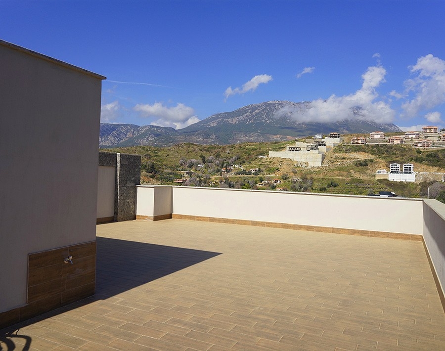 Lyxig 3+1 Villa med utsikt över slott och berg, Alanya - Kargicak