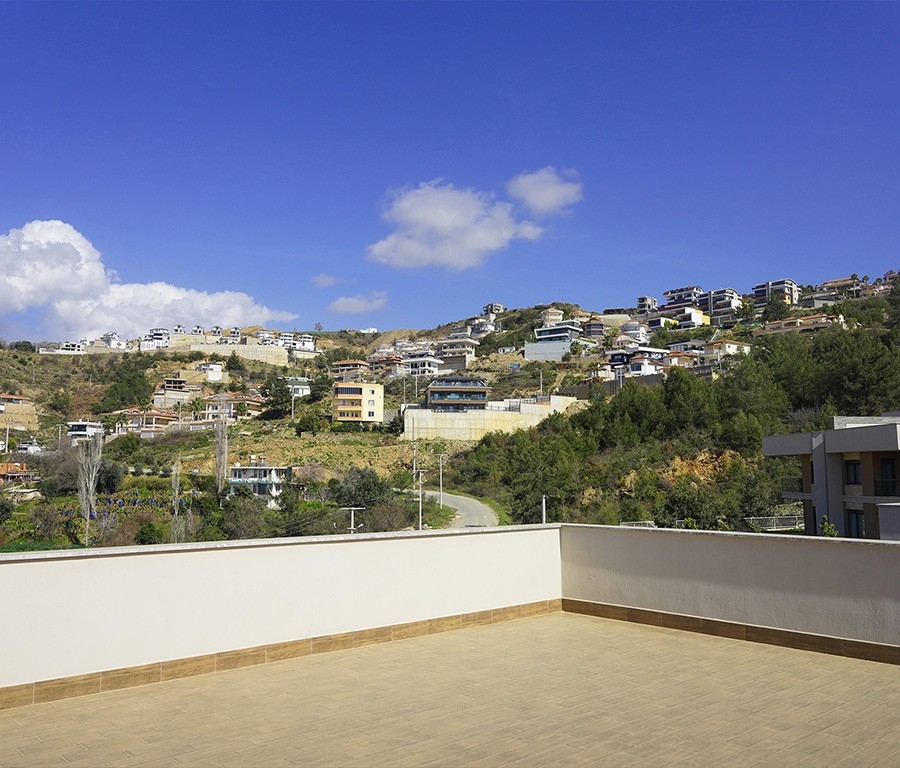 Lyxig 3+1 Villa med utsikt över slott och berg, Alanya - Kargicak