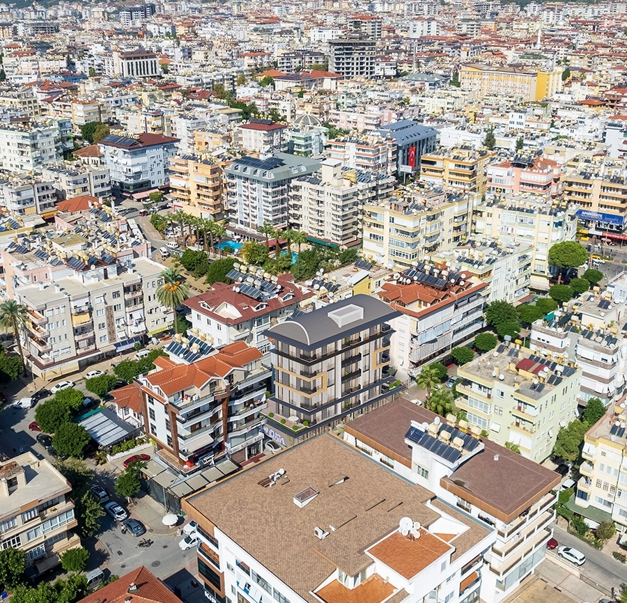 A new attractive project in the center of Alanya near the sea