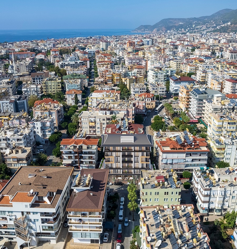 A new attractive project in the center of Alanya near the sea