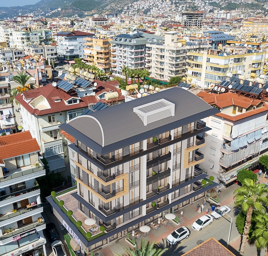 A new attractive project in the center of Alanya near the sea