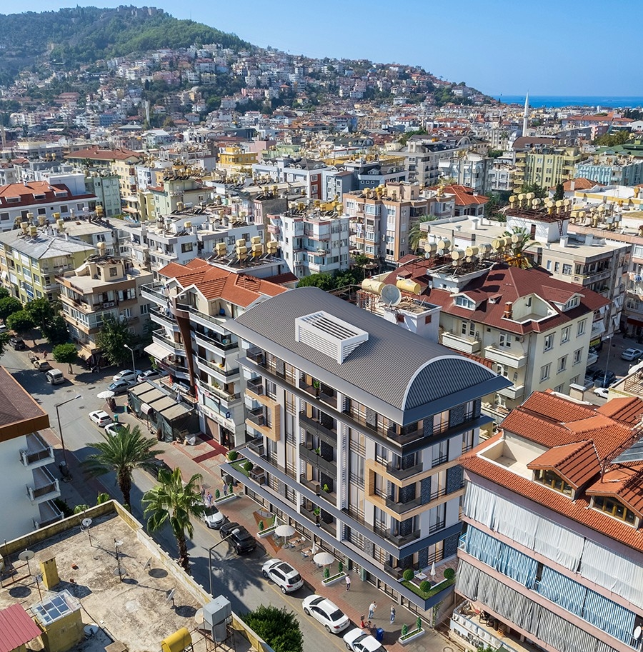 A new attractive project in the center of Alanya near the sea
