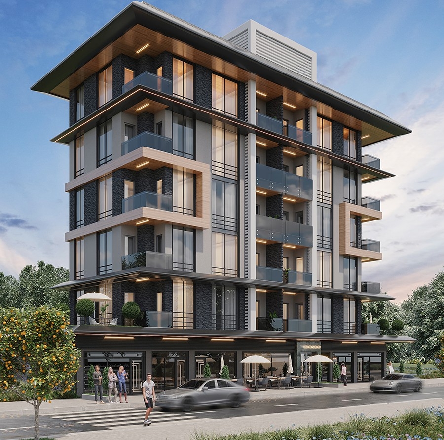 A new attractive project in the center of Alanya near the sea