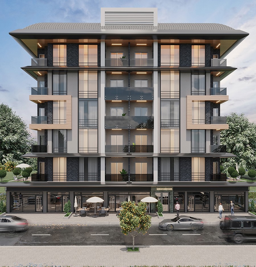 A new attractive project in the center of Alanya near the sea