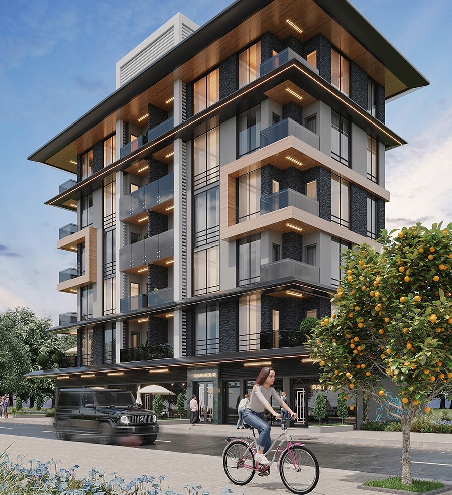 A new attractive project in the center of Alanya near the sea