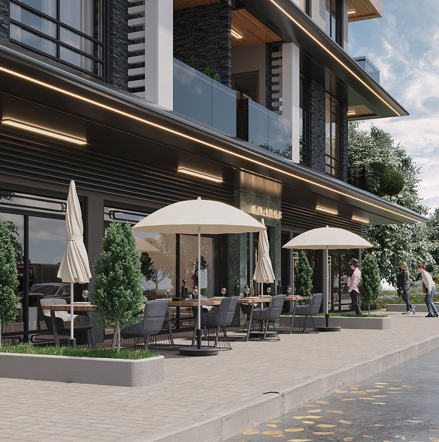 A new attractive project in the center of Alanya near the sea