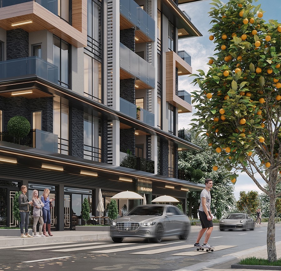 A new attractive project in the center of Alanya near the sea