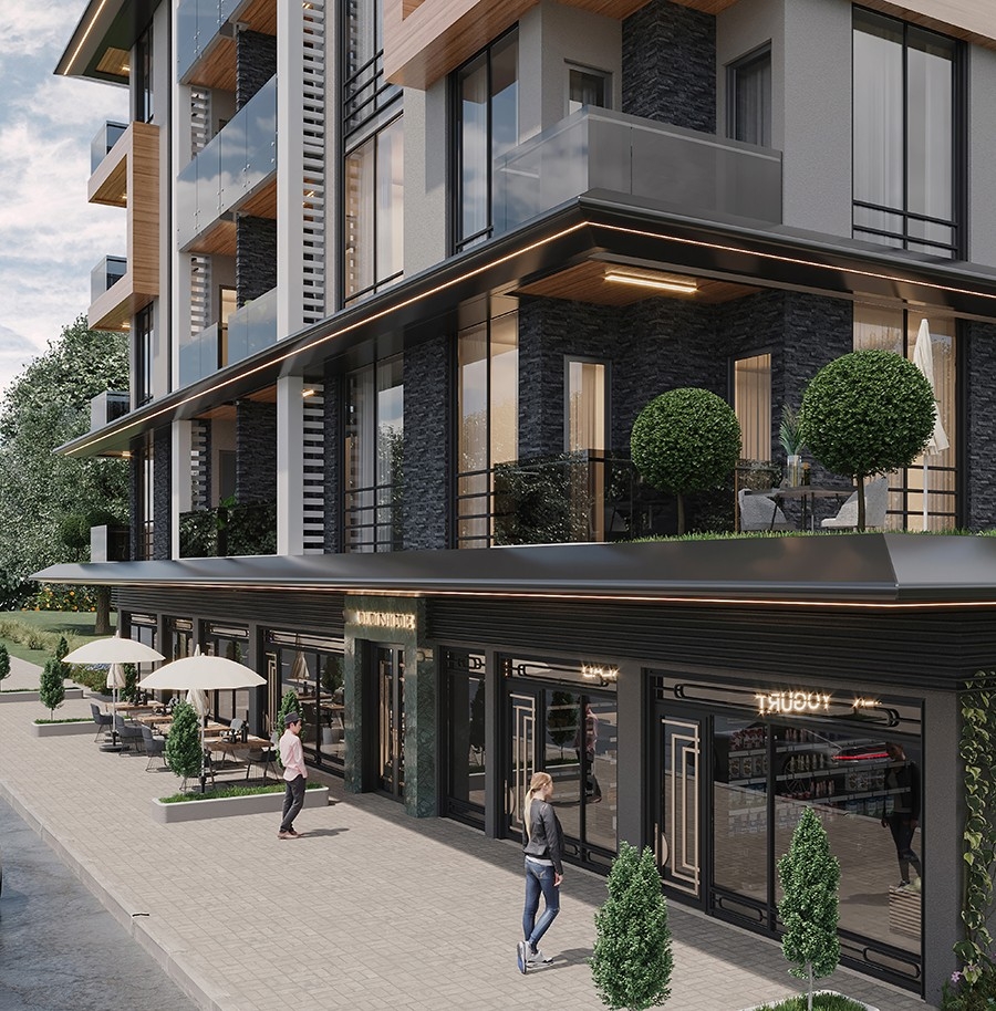 A new attractive project in the center of Alanya near the sea