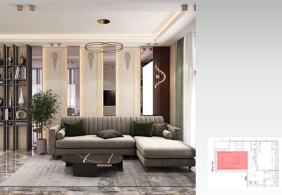 A new attractive project in the center of Alanya near the sea