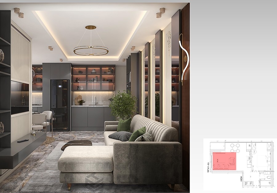 A new attractive project in the center of Alanya near the sea