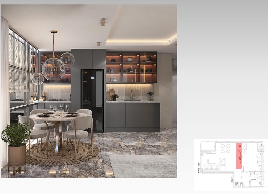 A new attractive project in the center of Alanya near the sea
