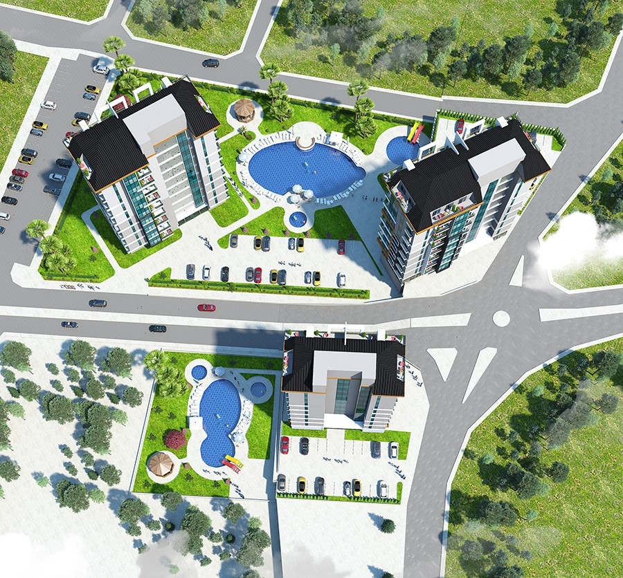 The luxury complex project is coming to Alanya