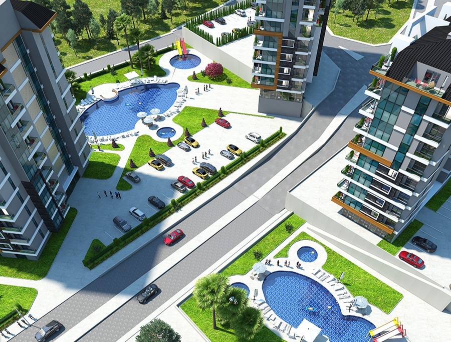 The luxury complex project is coming to Alanya