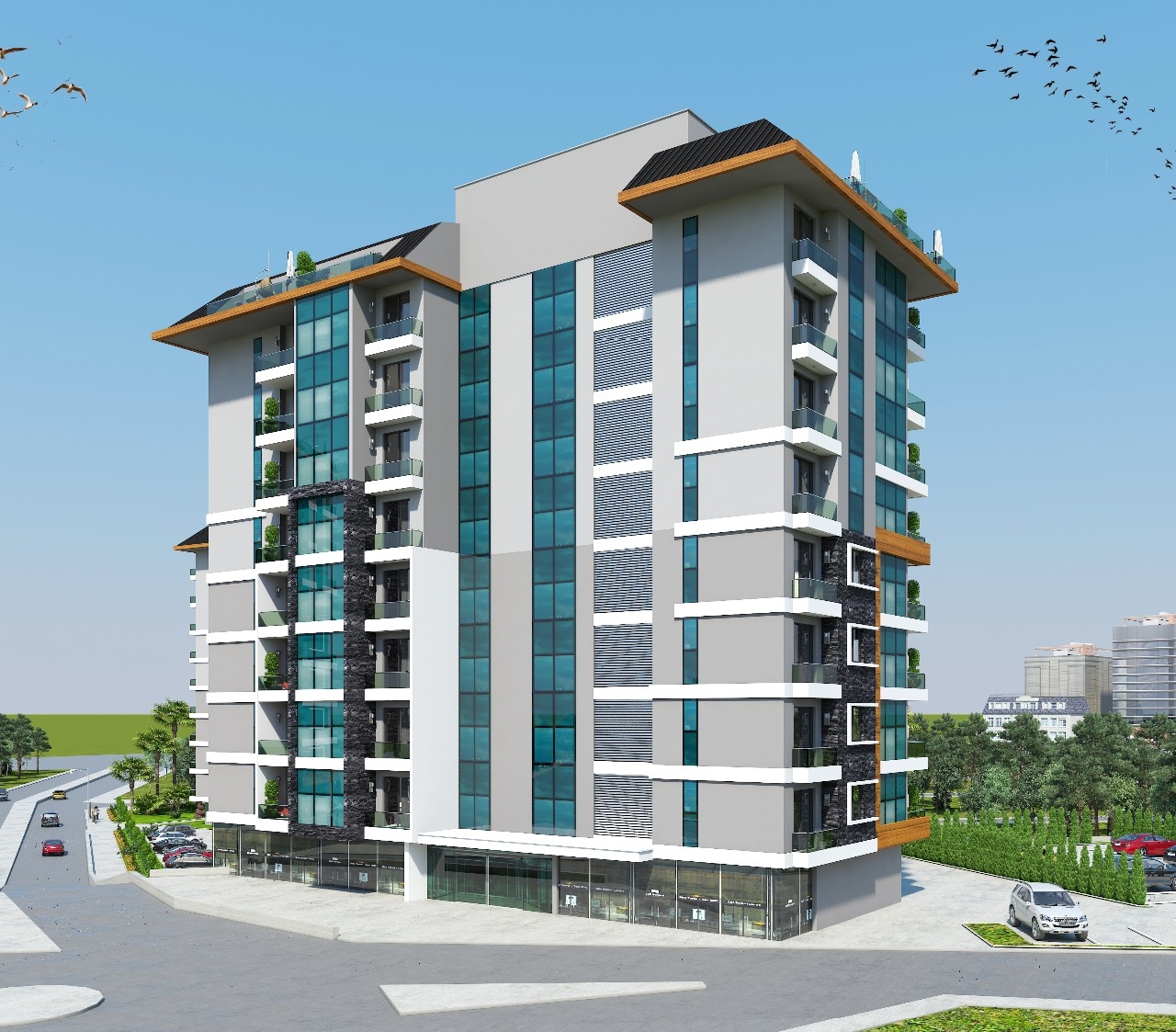 The luxury complex project is coming to Alanya