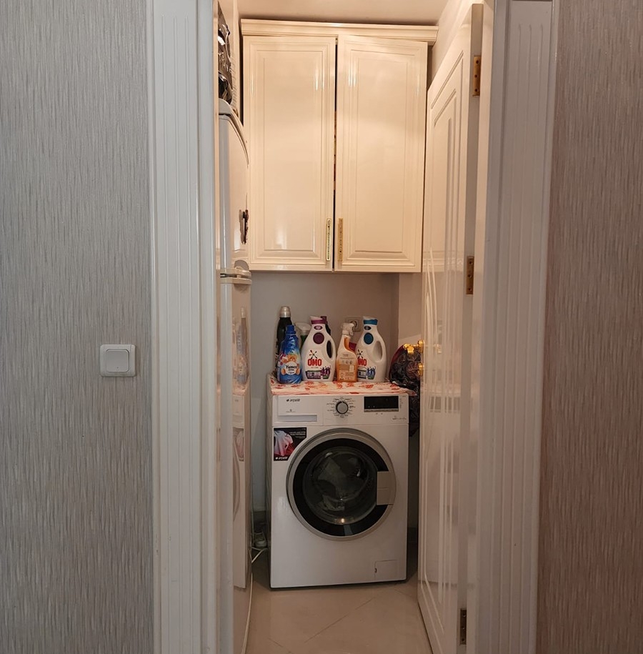 Furnished 3+1 luxury apartment right by the sea in Alanya