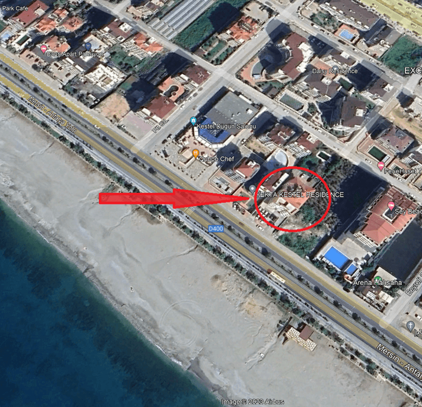 Furnished 3+1 luxury apartment right by the sea in Alanya