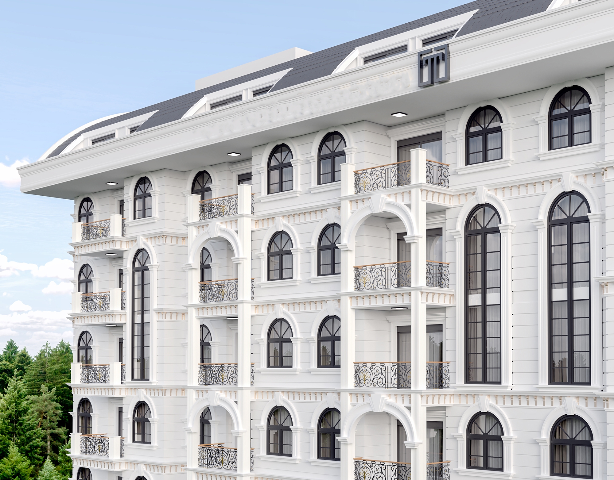 Luxuriöses 2+1 Apartment mit Burg- und Bergblick, Alanya Zentrum