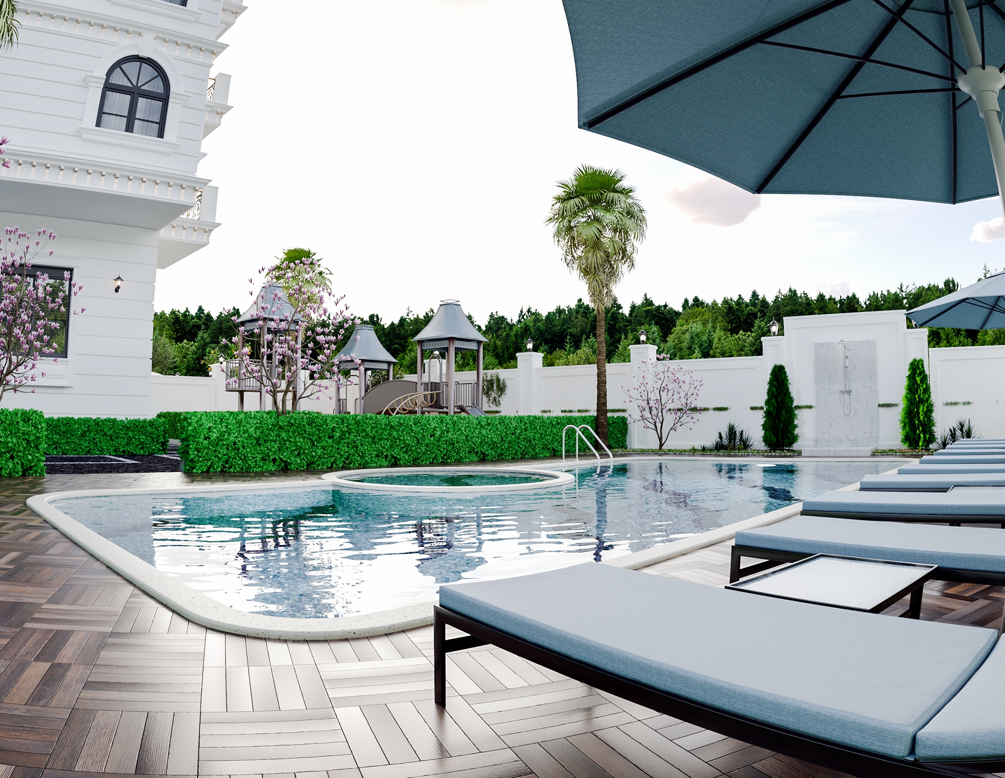 Luxuriöses 2+1 Apartment mit Burg- und Bergblick, Alanya Zentrum