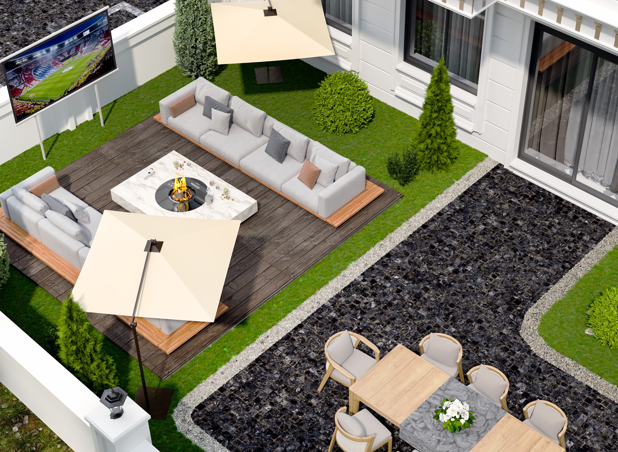 Luxuriöses 2+1 Apartment mit Burg- und Bergblick, Alanya Zentrum