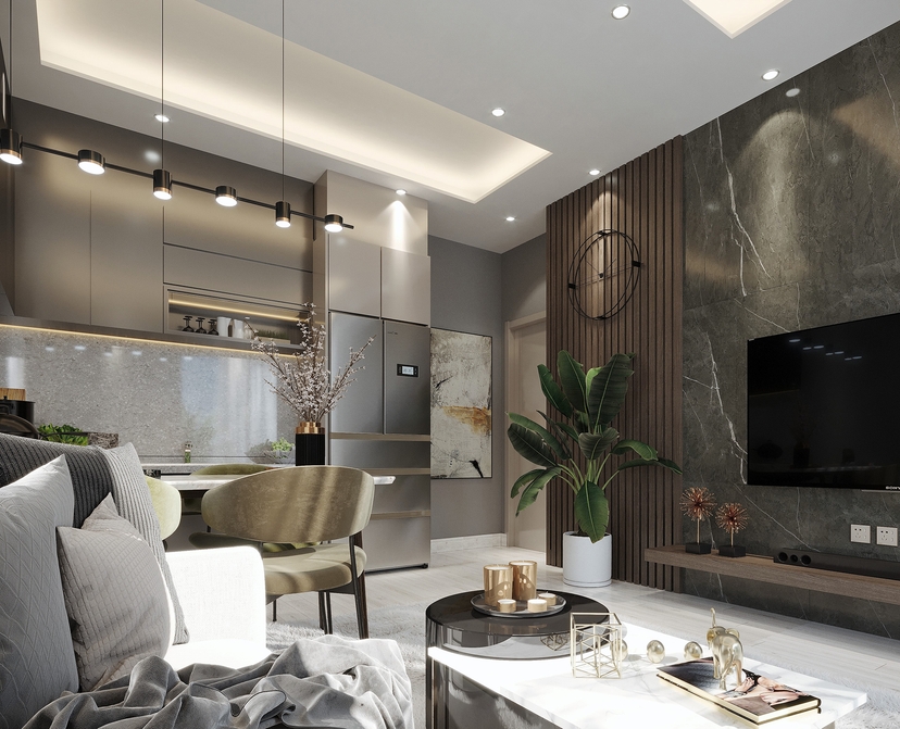 Luxuriöses 2+1 Apartment mit Burg- und Bergblick, Alanya Zentrum