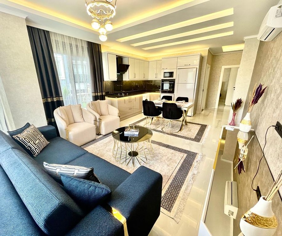 Luxury 2+1 Garden Floor with Mountain View, Alanya - Oba