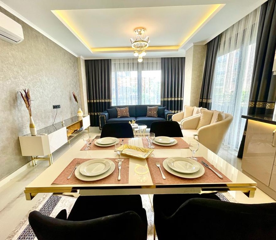 Luxury 2+1 Garden Floor with Mountain View, Alanya - Oba