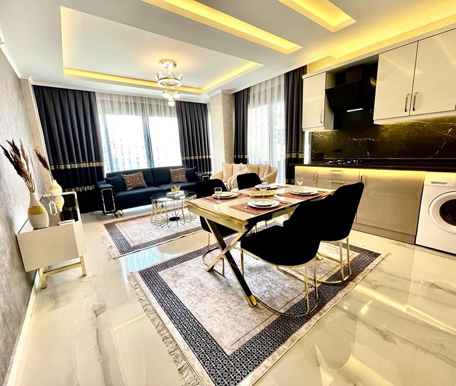Luxury 2+1 Garden Floor with Mountain View, Alanya - Oba