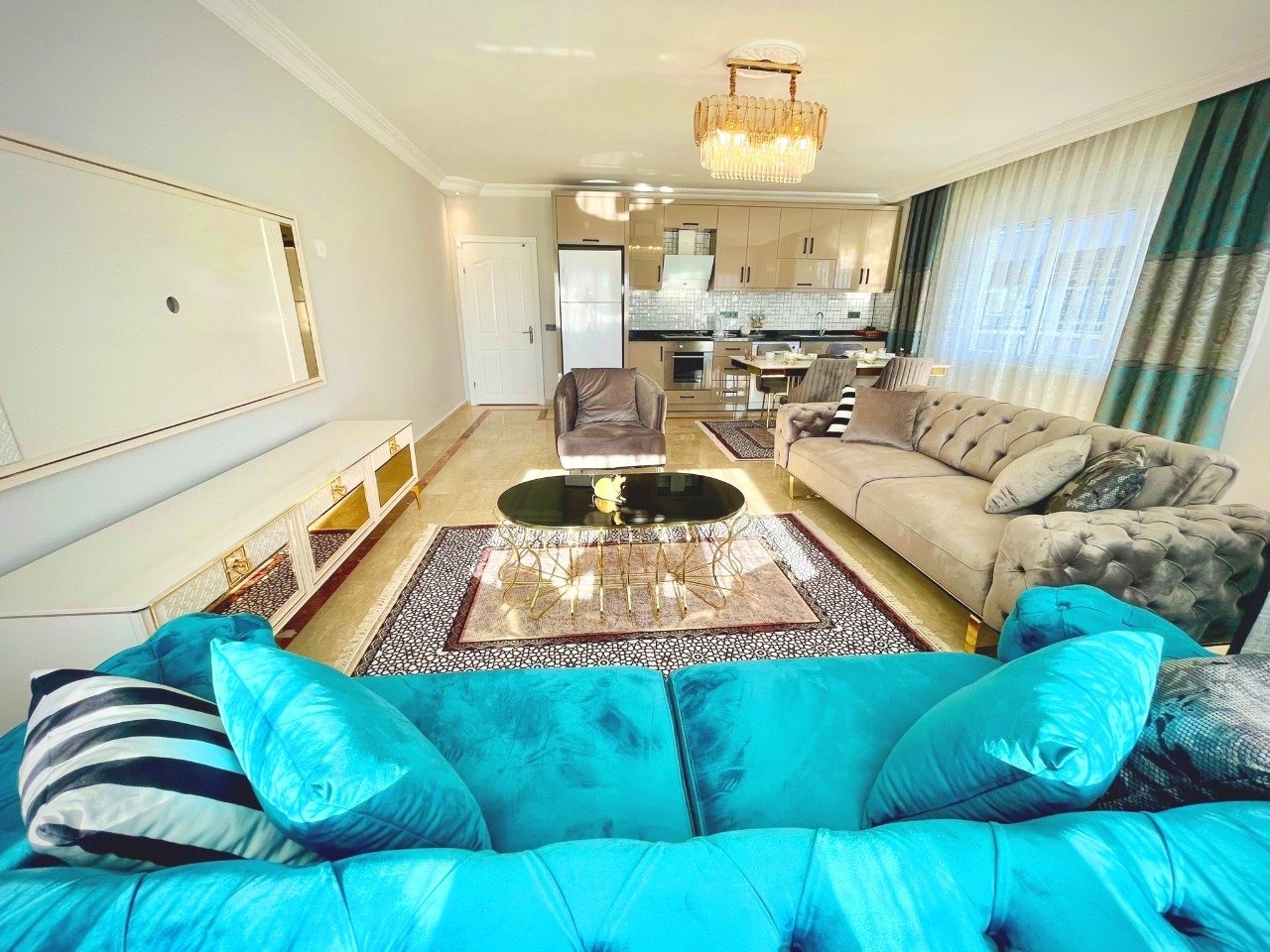 3+1 Penthouse with Castle and Mountain Views, Alanya - Oba