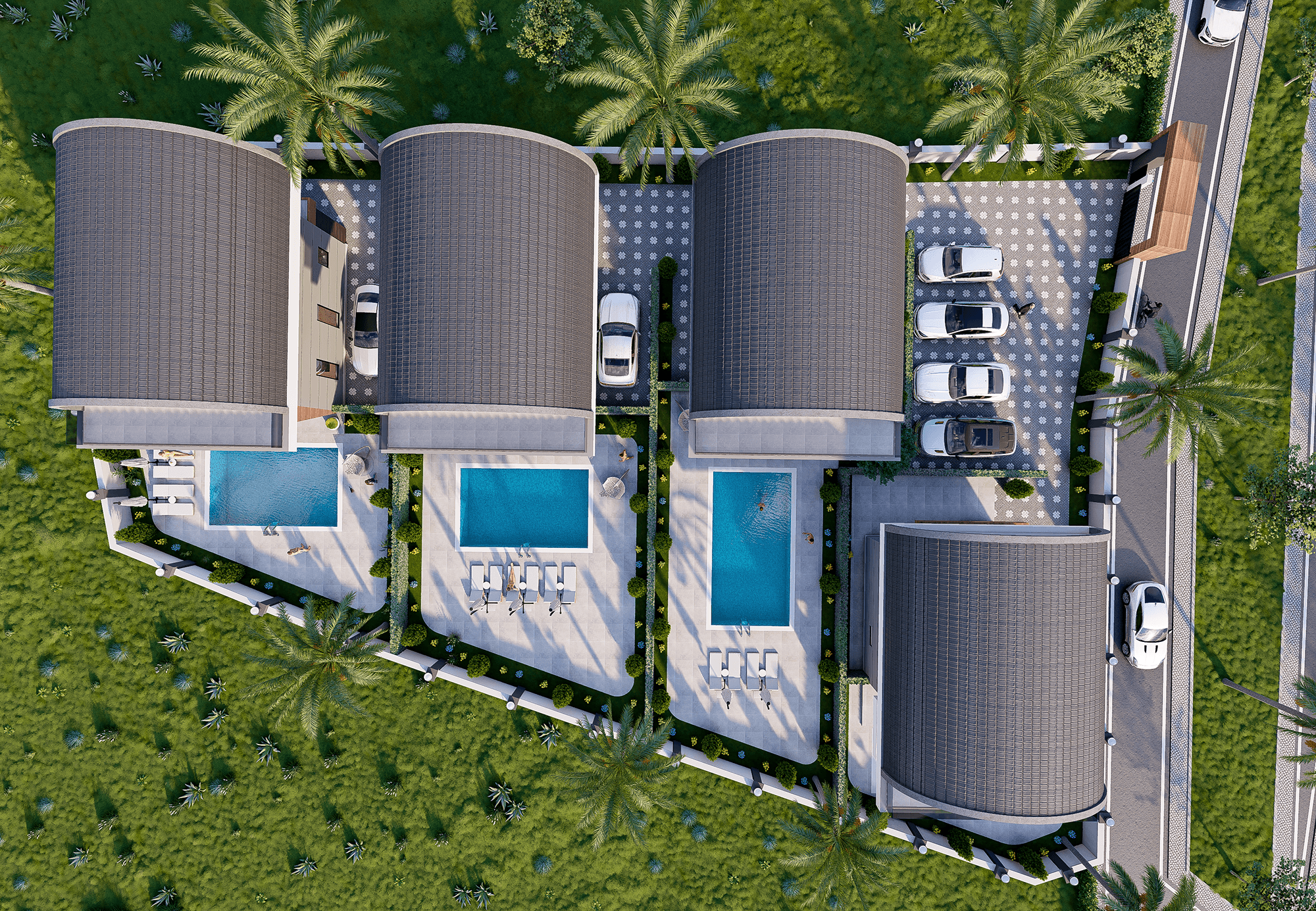 Luxuriöse 3+1 Villa mit Meerblick und Bergblick in Payallar, Alanya