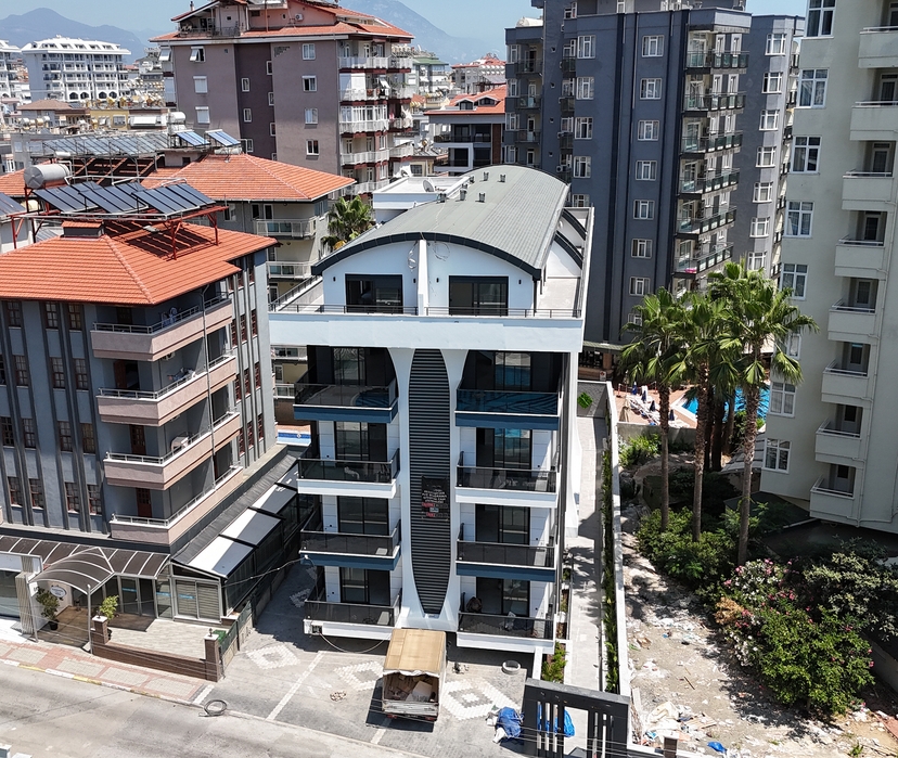 Luksuriøs 2+1 Lejlighed med Slot og Bjergudsigt, Alanya Centrum
