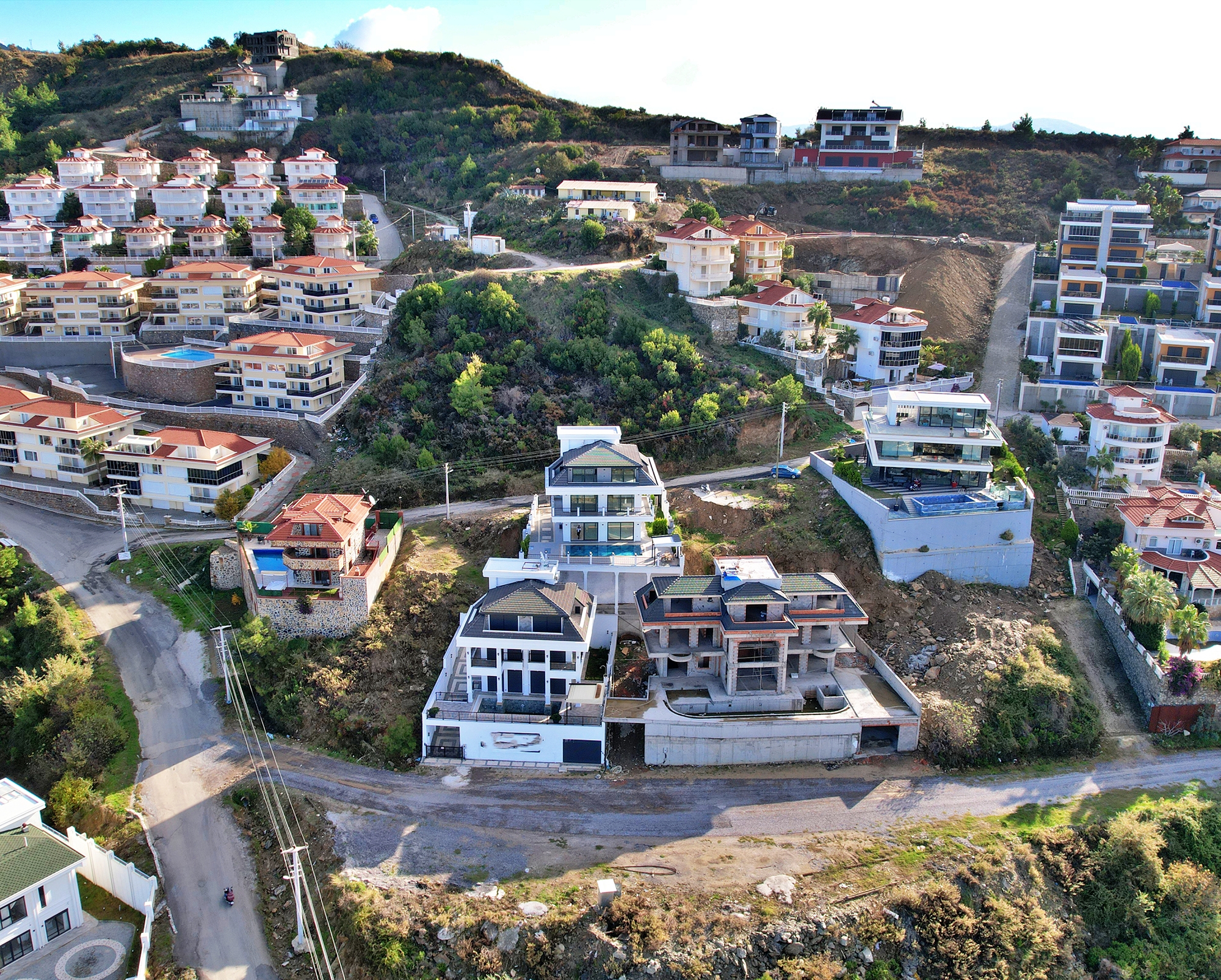 Luxuriöse 4+1 Villa mit atemberaubendem Blick in Kargicak, Alanya