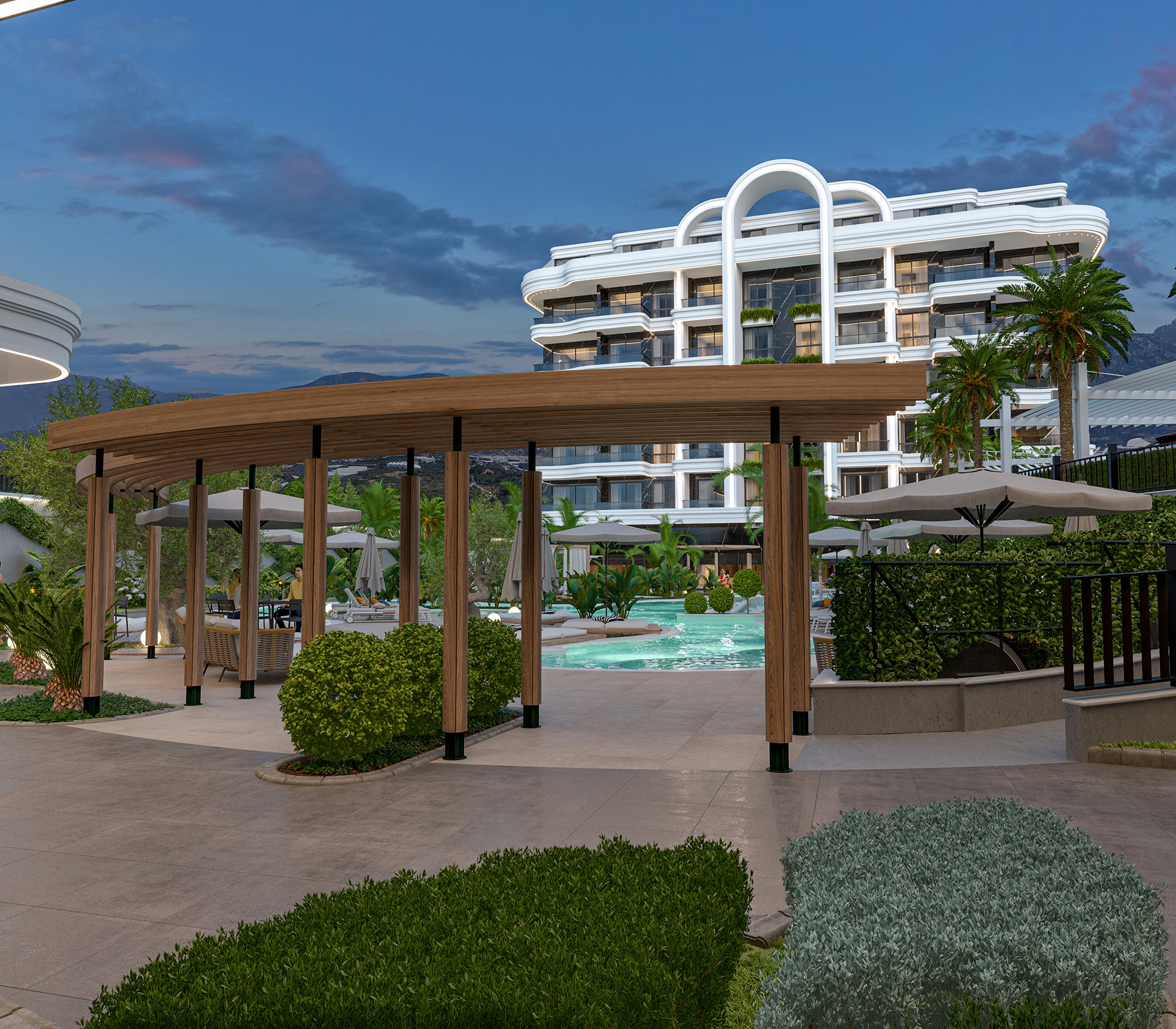 Luxury 1+1 Apartment with Sea and Castle Views, Alanya - Kestel