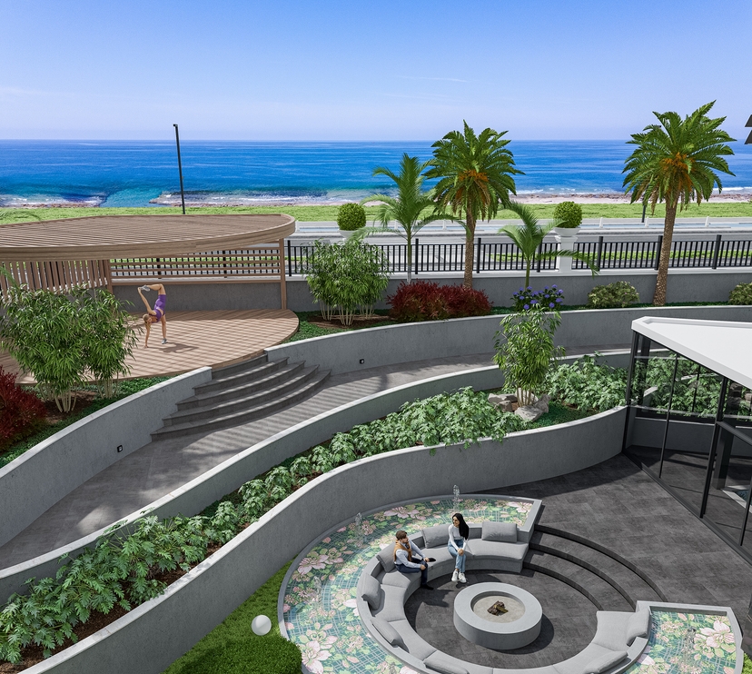 Luxury 1+1 Apartment with Sea and Castle Views, Alanya - Kestel