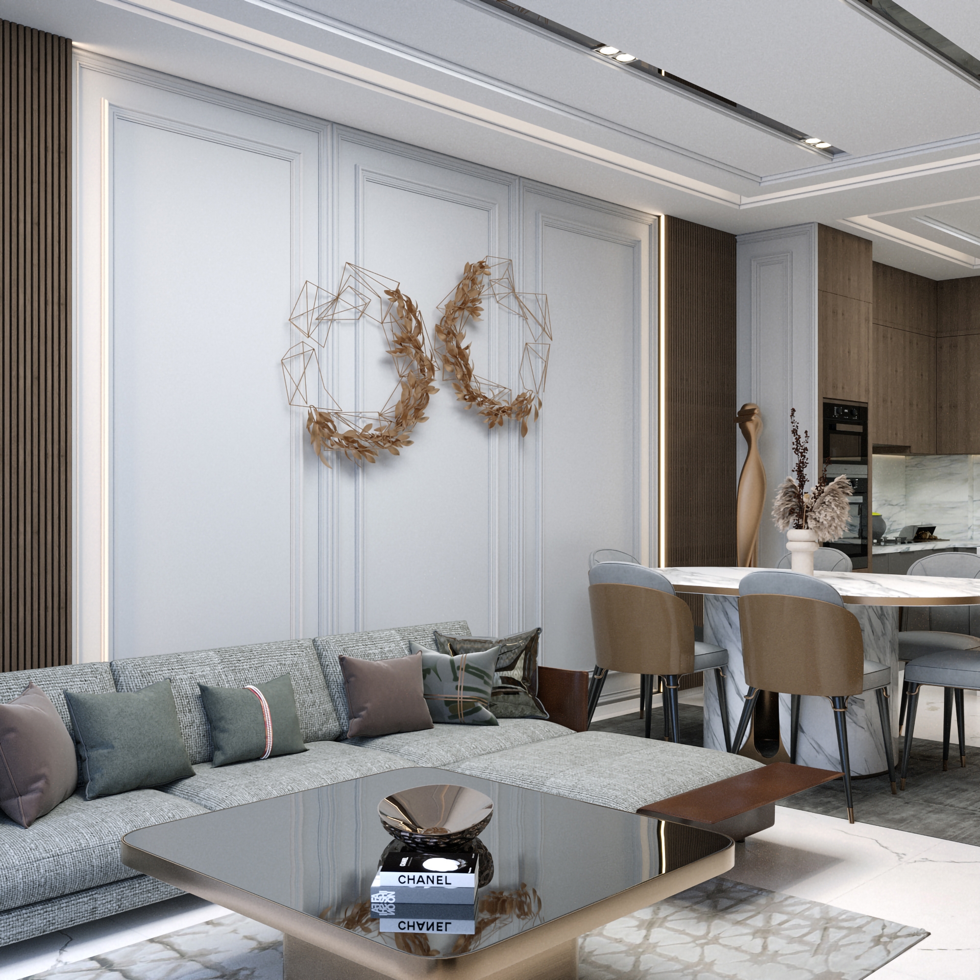 Luxury 1+1 Apartment with Sea and Castle Views, Alanya - Kestel