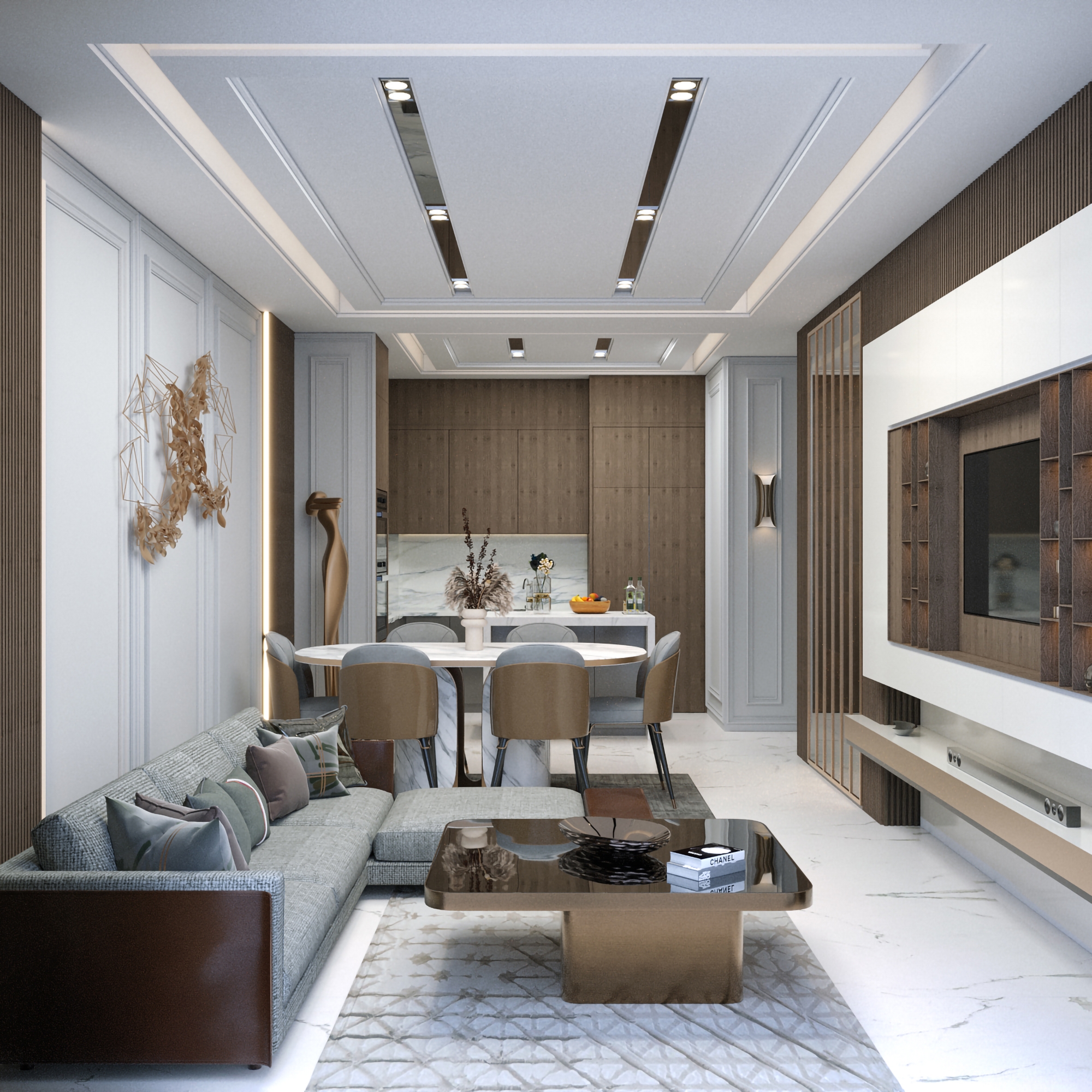 Luxury 1+1 Apartment with Sea and Castle Views, Alanya - Kestel