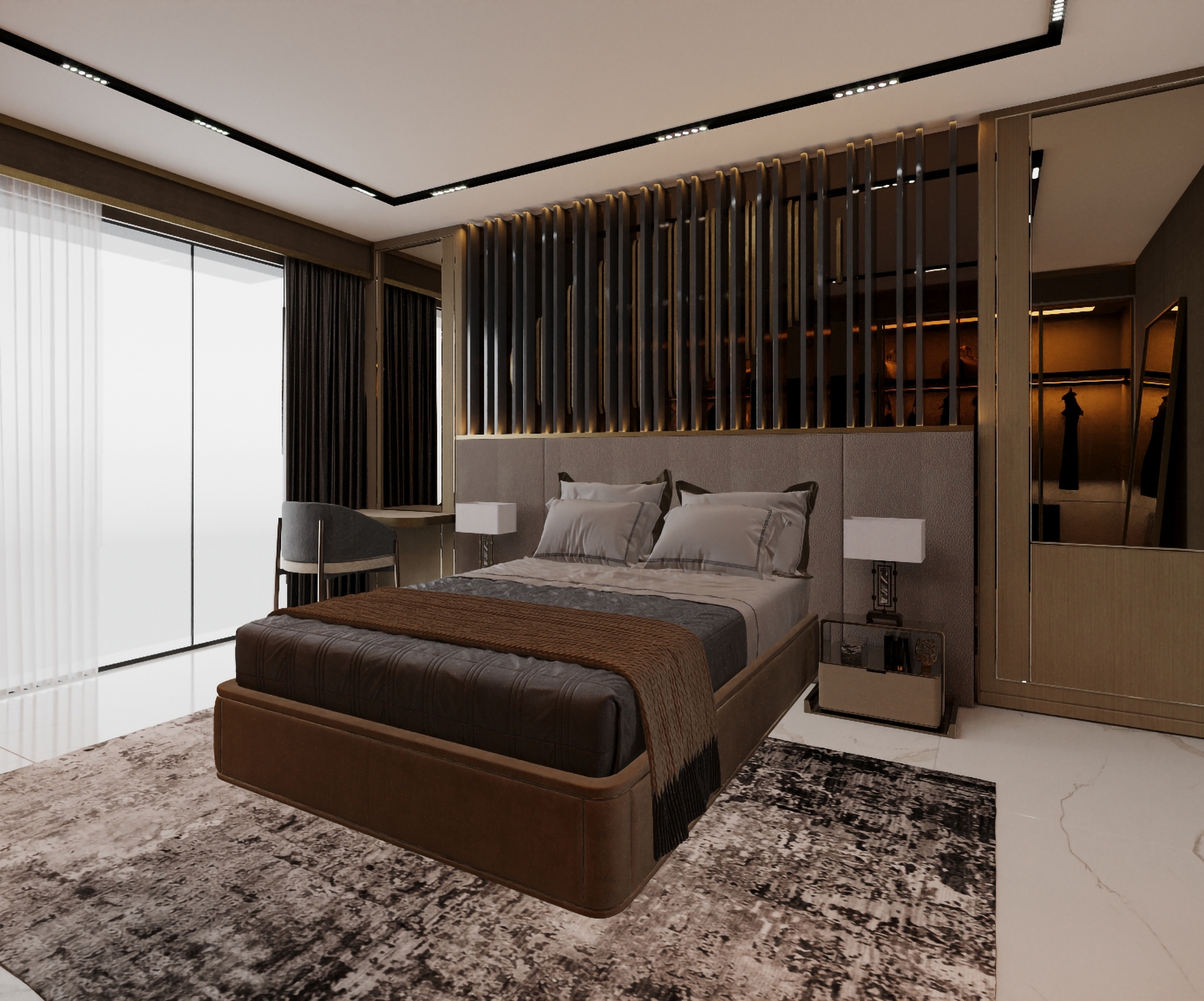 Luxury 1+1 Apartment with Sea and Castle Views, Alanya - Kestel