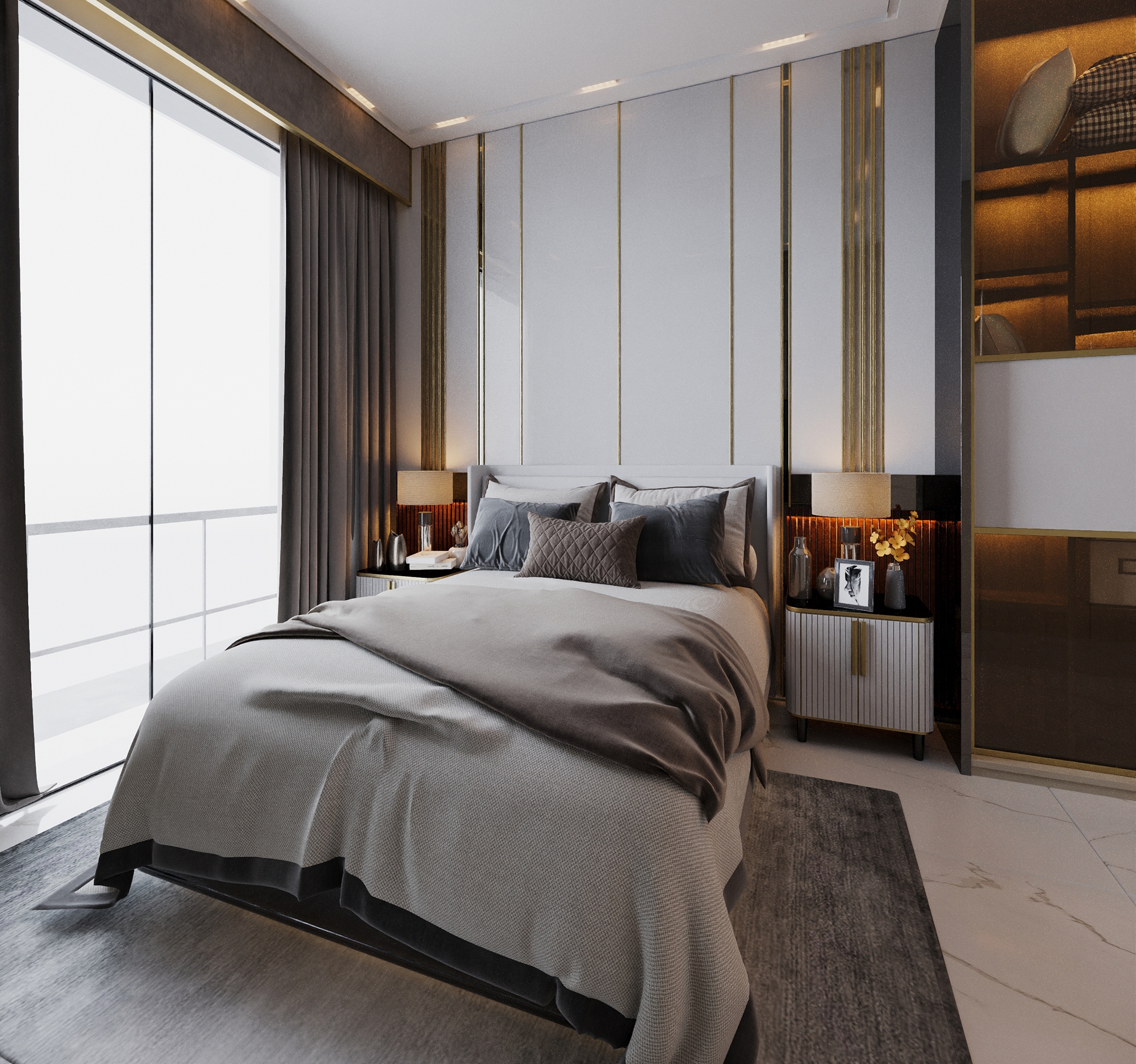 Luxury 1+1 Apartment with Sea and Castle Views, Alanya - Kestel