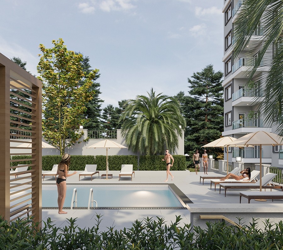 A new luxury project in a beautiful location in the Avsallar area